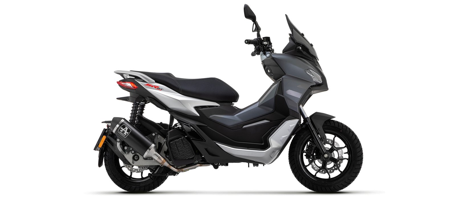 APRILIA SR 125/200 GT SİYAH ALÜMİNYUM FULL SİSTEM EGZOZ (22-24)