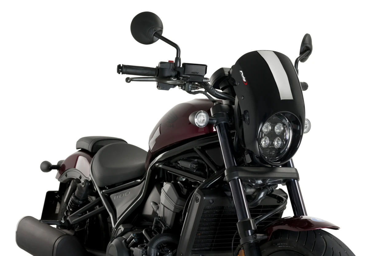 HONDA CL 250 SPORT MAT SİYAH ÖN CAM (23-25)
