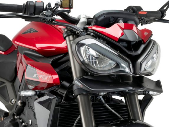 TRIUMPH STREET TRIPLE 765/1200/R/RS MAT SİYAH FAR ALTI SPOILER (21-25)