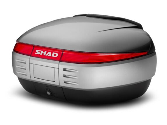 SHAD SH50 GRİ KAPAKLI ARKA ÇANTA , TABLA VE SIRT DAYAMA PEDİ