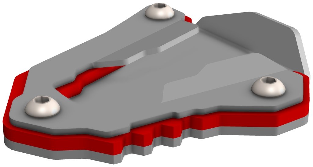 HONDA CRF1100L AFRICA TWIN DCT/ADV/ADV SPORT DCT PASLANMAZ SİYAH ÇELİK YAN AYAK GENİŞLETME