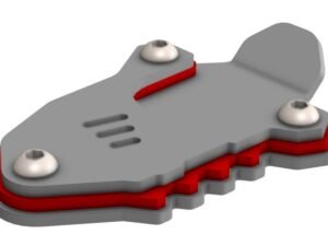 SUZUKI V-STROM 800 PASLANMAZ SİYAH ÇELİK YAN AYAK GENİŞLETME