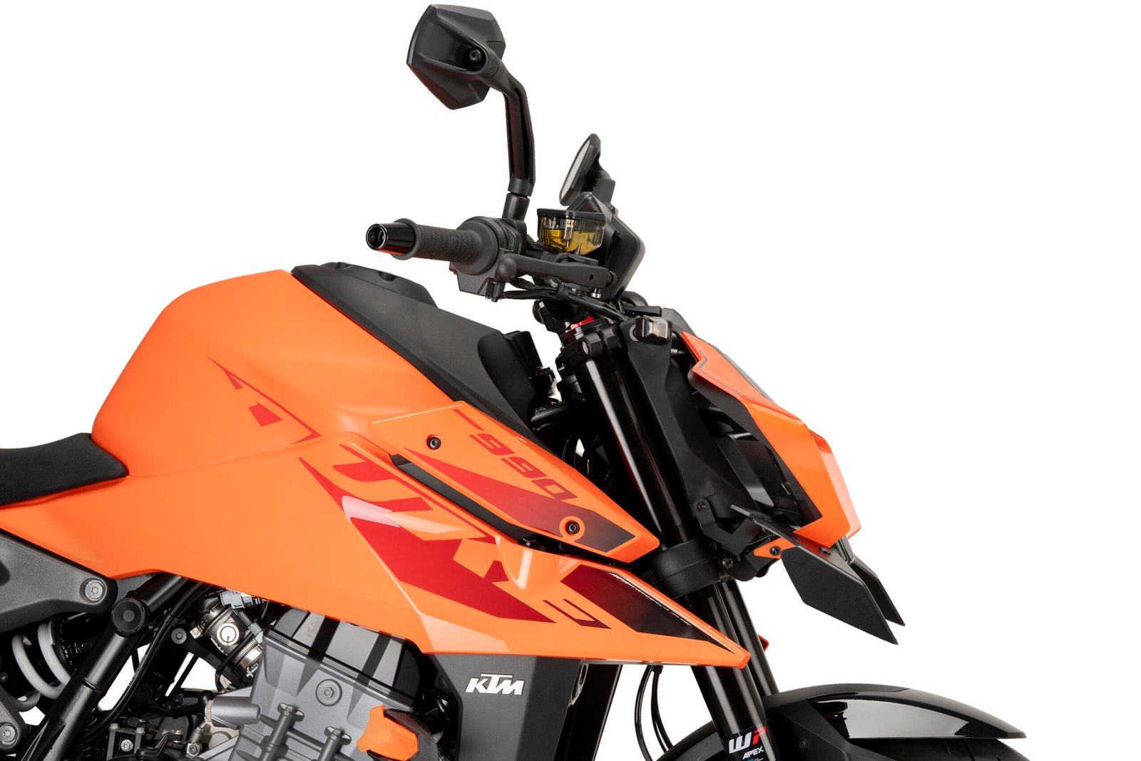 KTM 990 DUKE MAT SİYAH FAR ALTI SPOILER (24-25) - Görsel 4