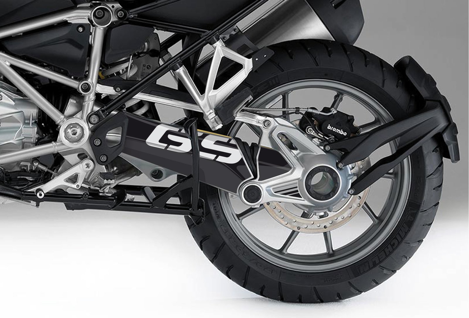 BMW R1200/R1250GS/GSA GOLD DESENLİ ŞAFT KORUYUCU STICKER (14-24) - Görsel 2