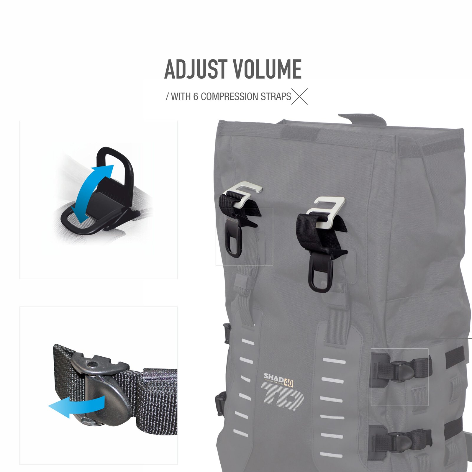 SHAD TR40 SOFT YAN ÇANTA SETİ - Görsel 7