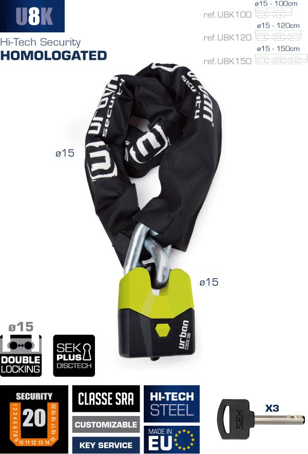 URBAN U8K150 ZİNCİR KİLİT - Görsel 3