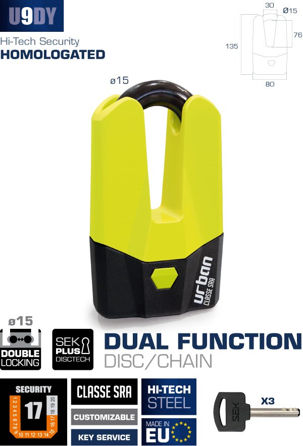 URBAN U9DY DİSK KİLİDİ - Görsel 3