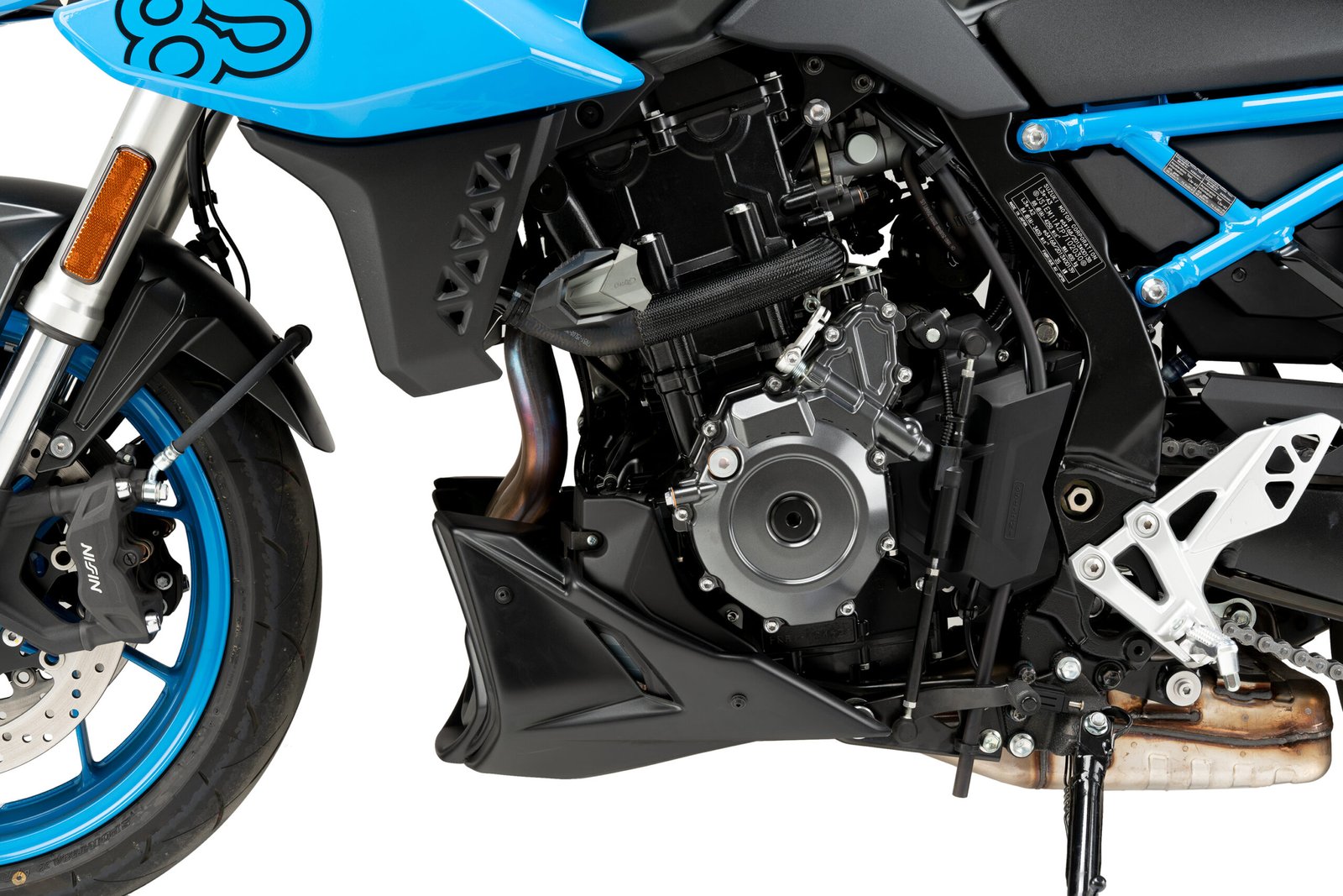 SUZUKI GSX-8S MAT SİYAH ALT SAKAL ENGINE SPOILER (23-25) - Görsel 3
