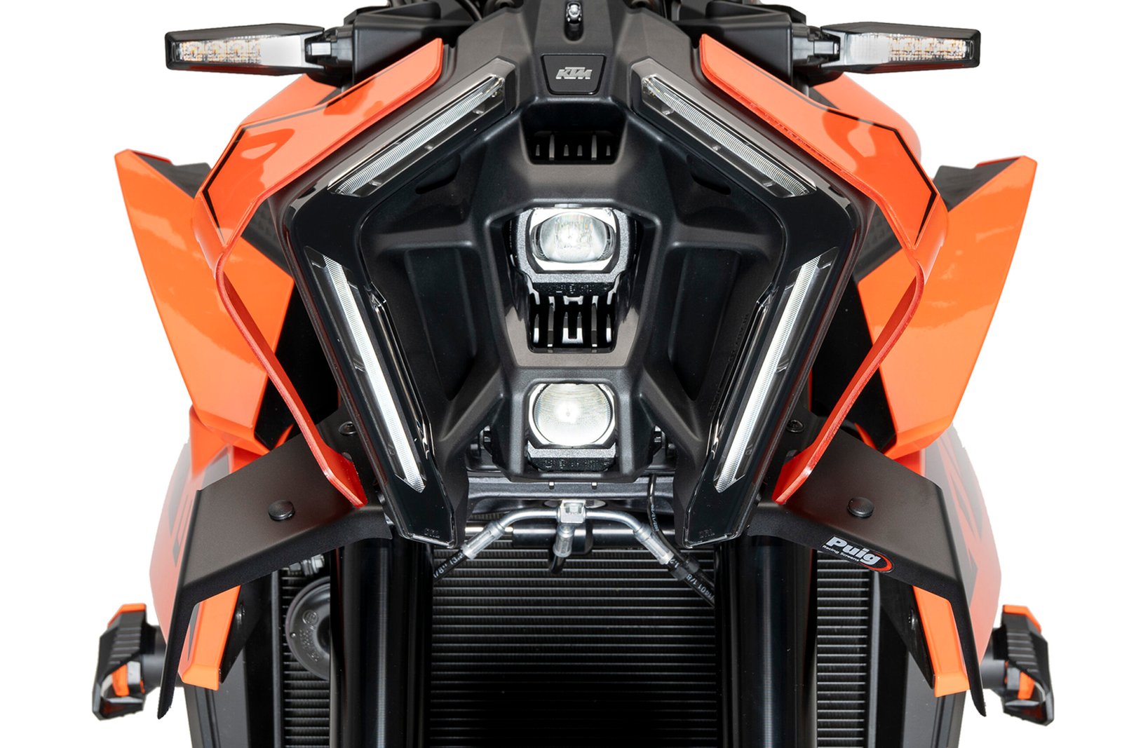 KTM 990 DUKE MAT SİYAH FAR ALTI SPOILER (24-25) - Görsel 2