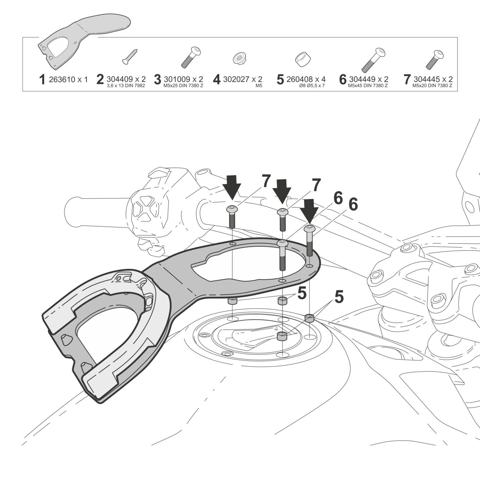 M012CS DEPO ÜSTÜ ÇANTA APARATI - Görsel 2