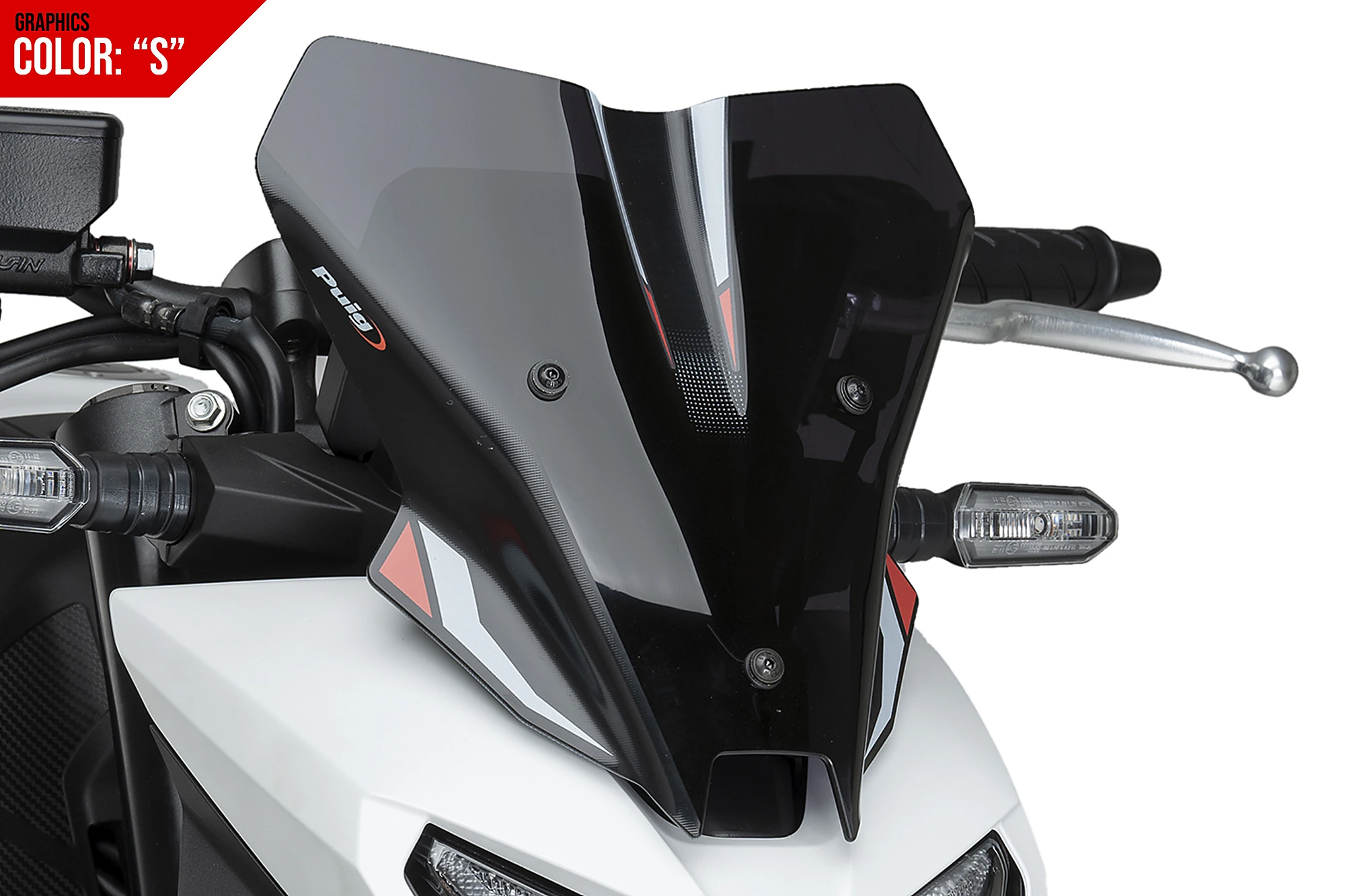 HONDA CB750 HORNET GRAFİKLİ SPORT KOYU FÜME ÖN CAM (25-) - Görsel 3