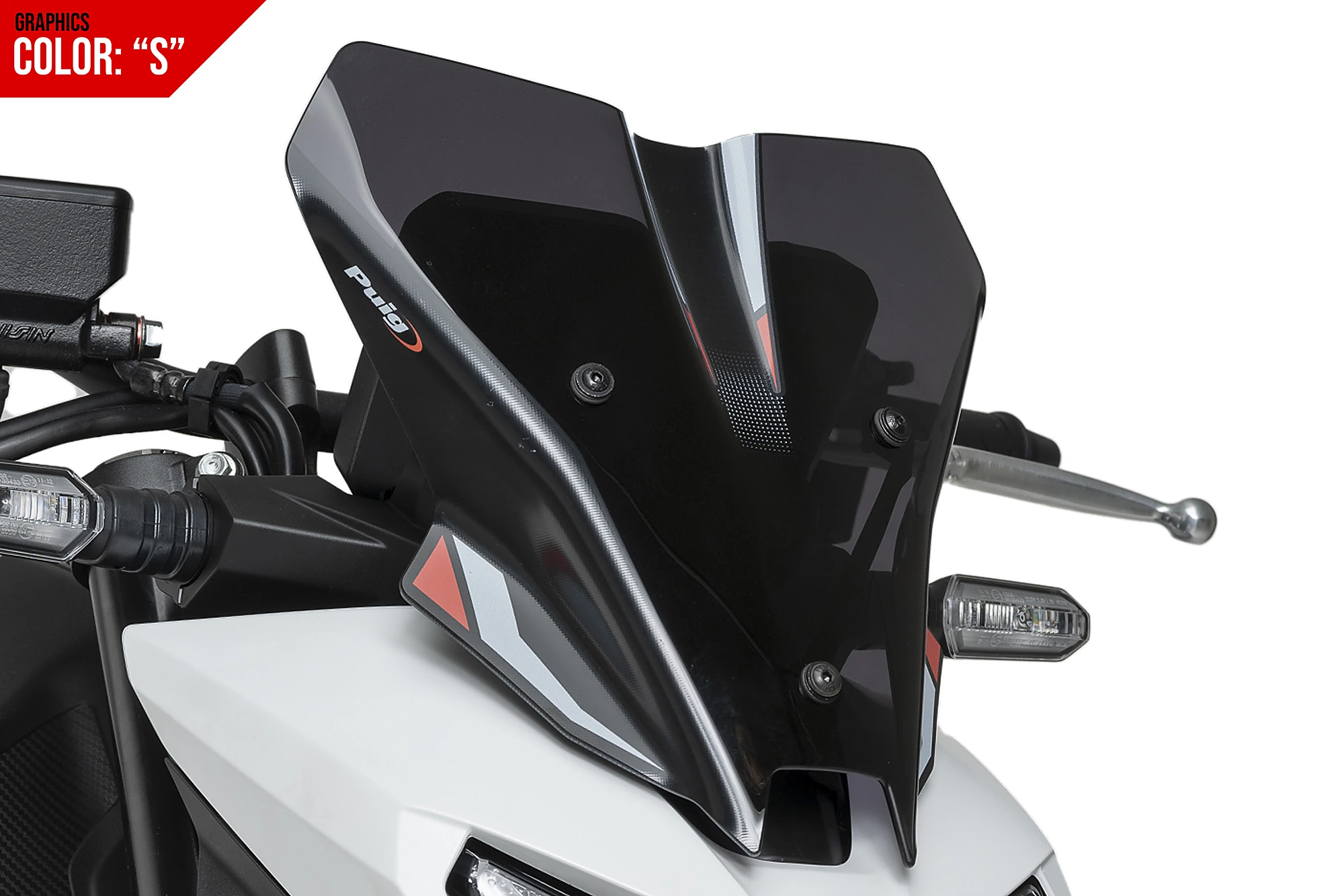 HONDA CB750 HORNET GRAFİKLİ SPORT KOYU FÜME ÖN CAM (25-) - Görsel 4