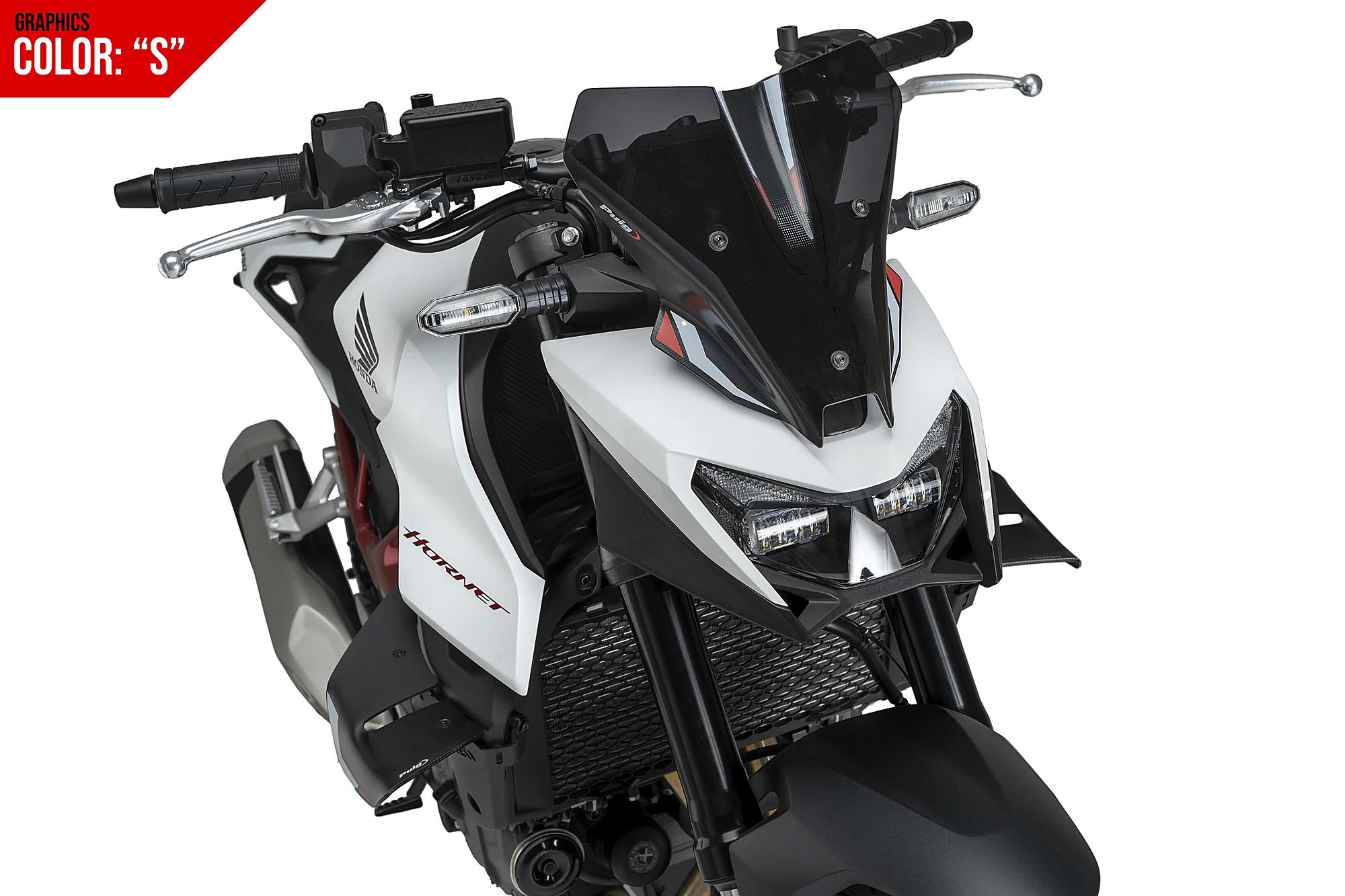 HONDA CB750 HORNET GRAFİKLİ SPORT KOYU FÜME ÖN CAM (25-) - Görsel 5