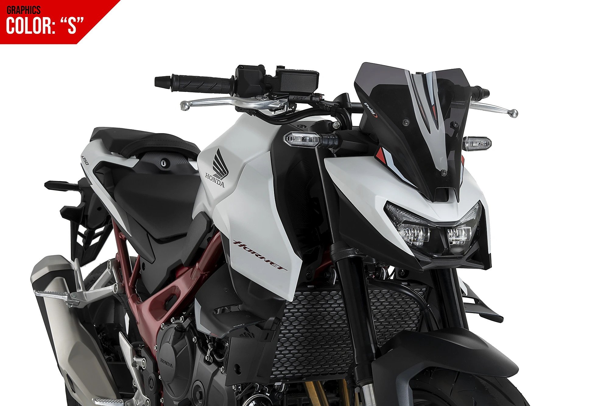 HONDA CB750 HORNET GRAFİKLİ SPORT KOYU FÜME ÖN CAM (25-)