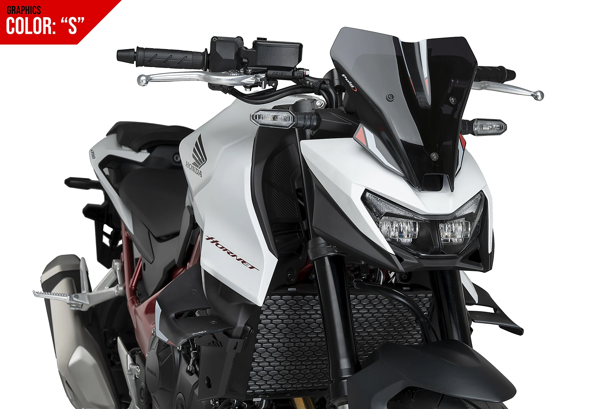 HONDA CB750 HORNET GRAFİKLİ SPORT KOYU FÜME ÖN CAM (25-) - Görsel 2